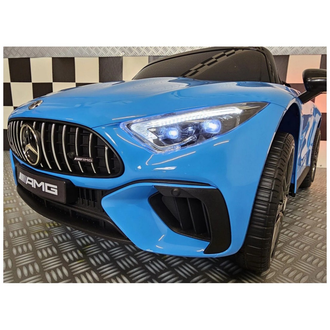 Avto na akumulator 12V Mercedes SL63 Metallic Blue