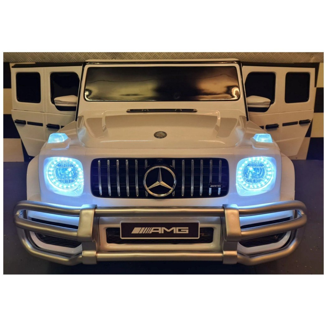 24V Mercedes G63 - otroški avto na akumulator, bel
