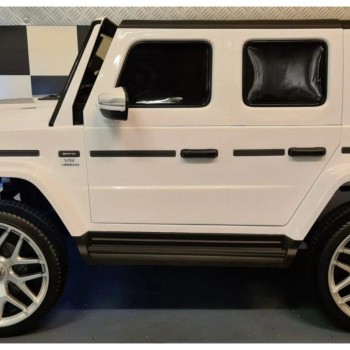 24V Mercedes G63 - otroški avto na akumulator, bel 24V Mercedes G63 - otroški avto na akumulator, bel