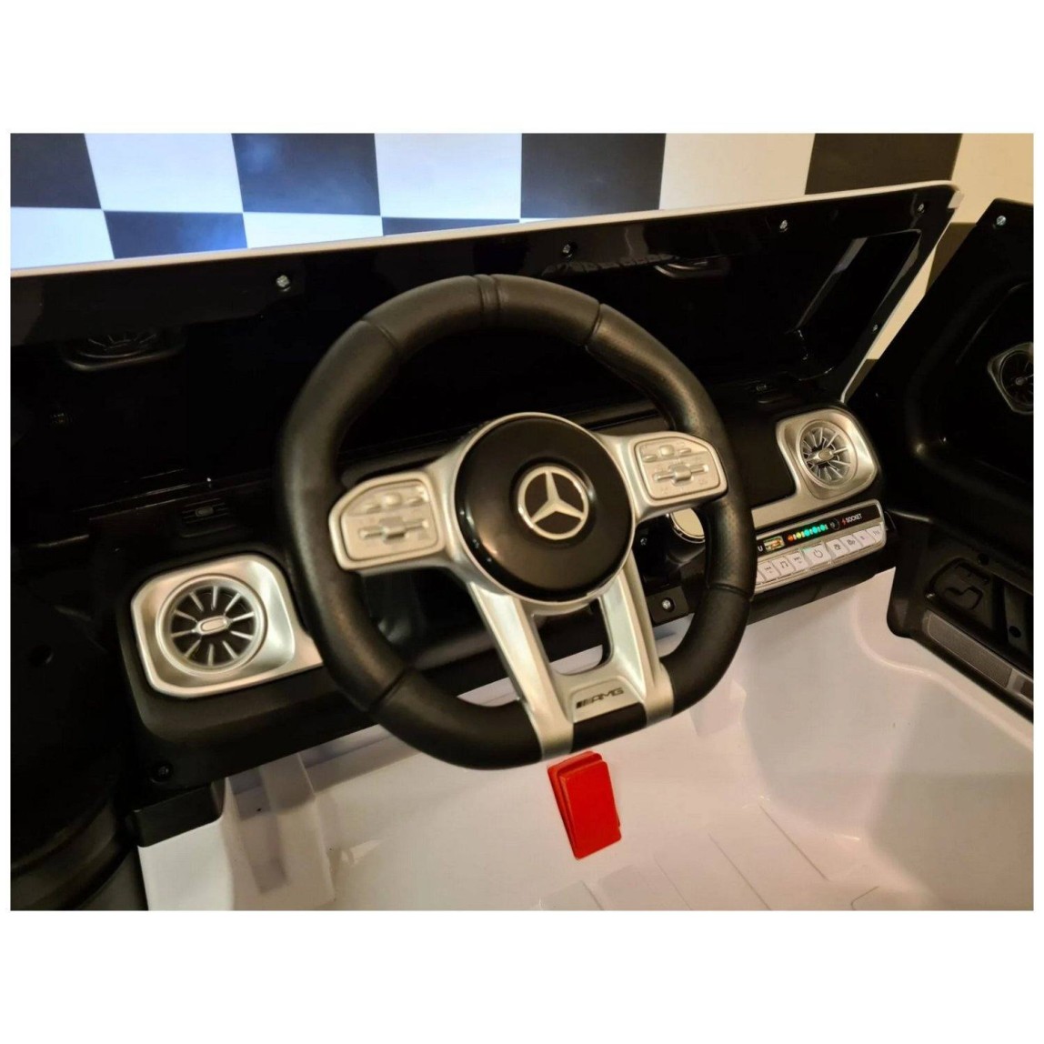 24V Mercedes G63 - otroški avto na akumulator, bel