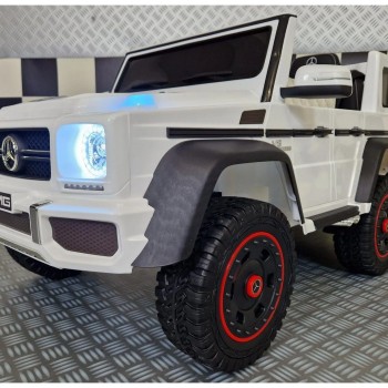 12V Mercedes G63 6X6 - dječji auto na akumulator, bijeli
