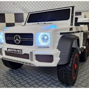 12V Mercedes G63 6X6 - dječji auto na akumulator, bijeli 12V Mercedes G63 6X6 - dječji auto na akumulator, bijeli