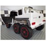 12V Mercedes G63 6X4 - otroški avto na akumulator, bel