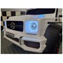 12V Mercedes G63 6X4 - otroški avto na akumulator, bel