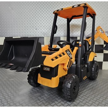 12V Otroški bager JCB SITEMASTER s streho