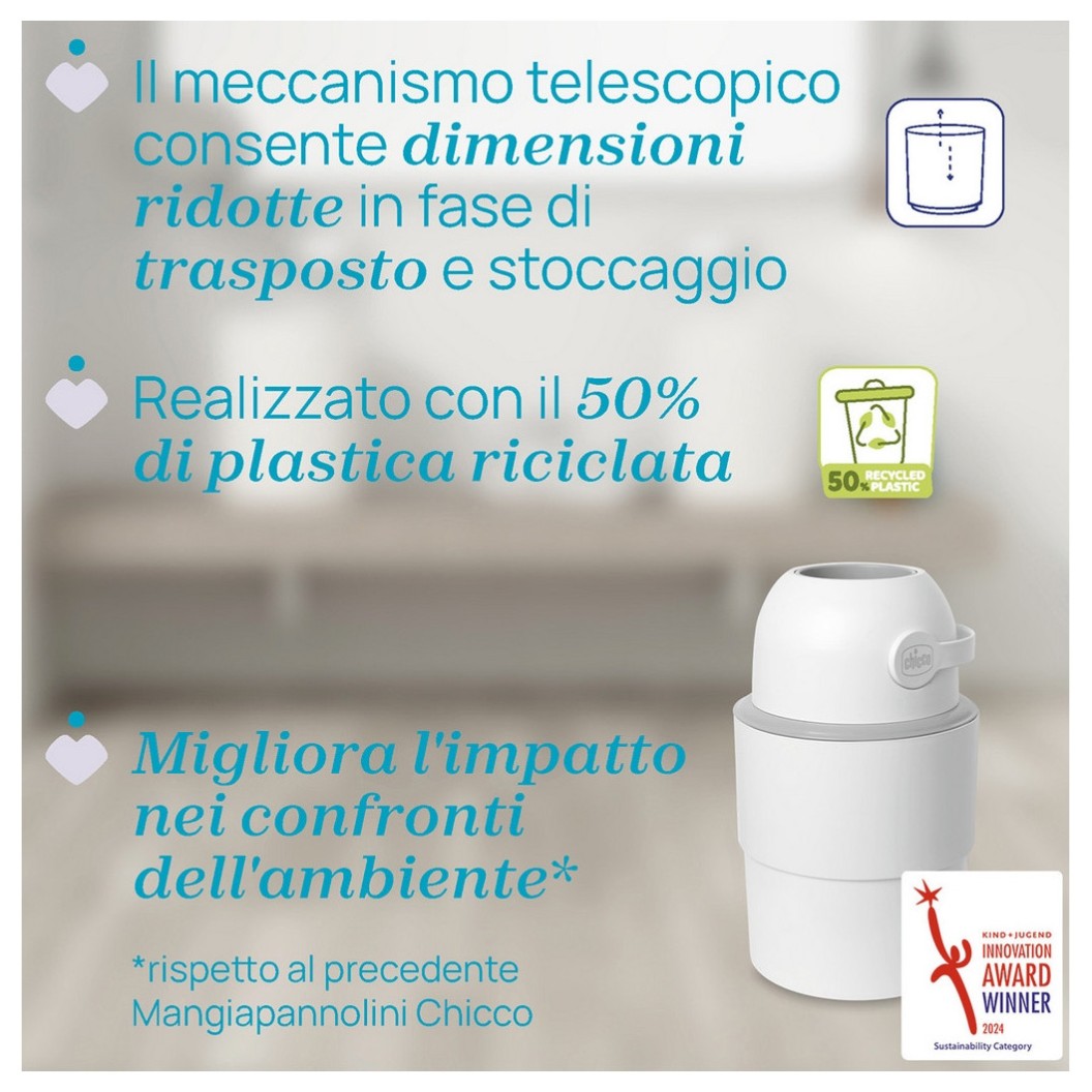 Koš za plenice Chicco MANGIAPANNOLINI Odour Off