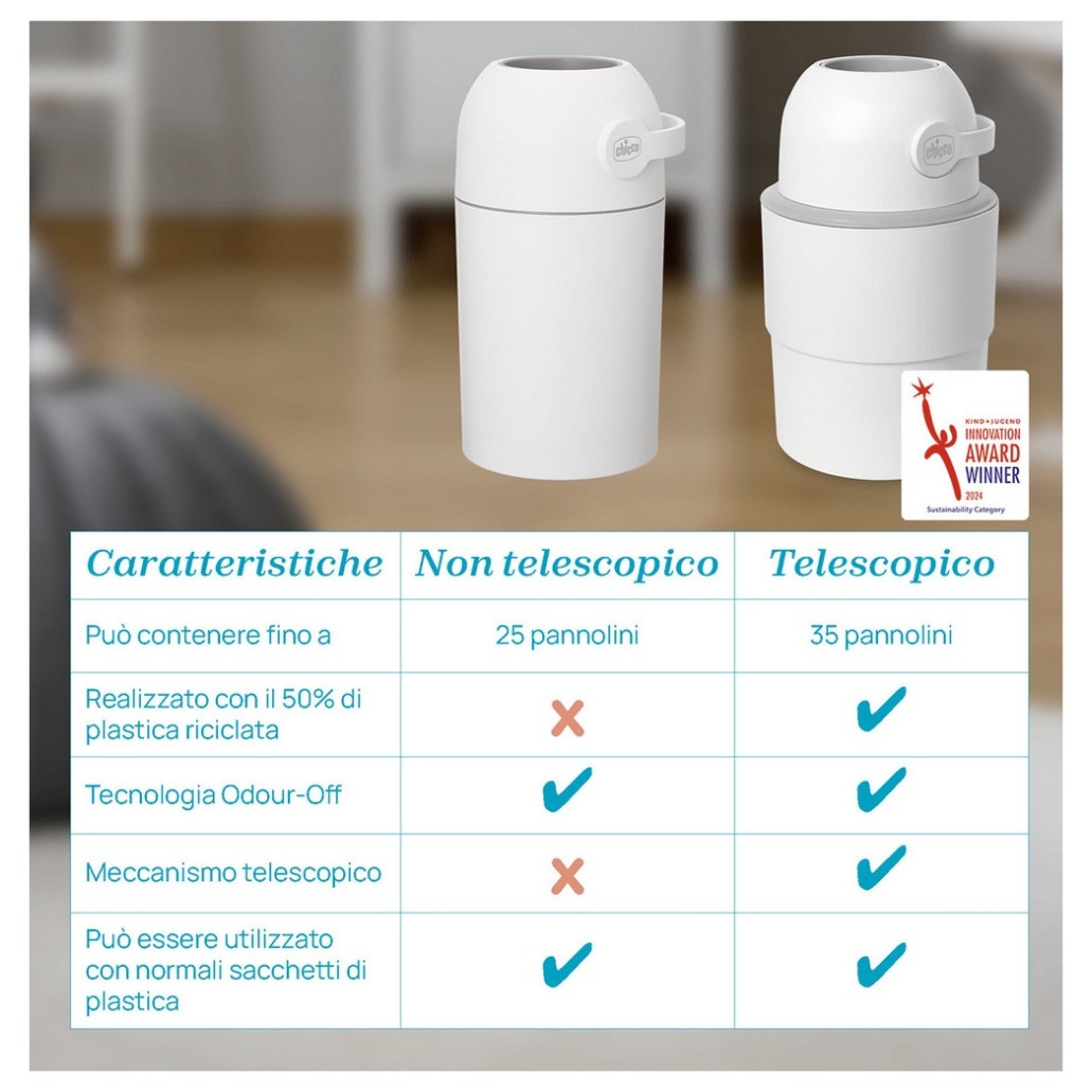 Koš za plenice Chicco MANGIAPANNOLINI Odour Off