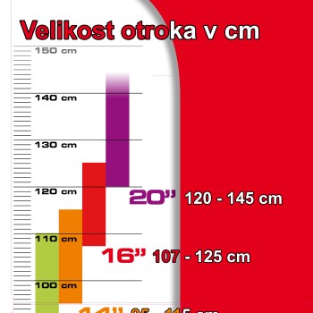 Dekliško kolo 20 col  City Smarty bela