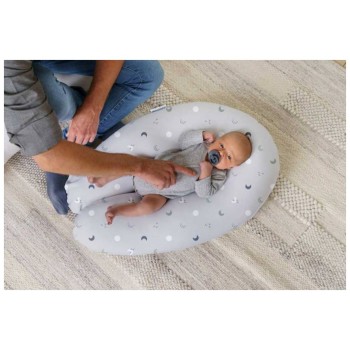 Materinska blazina BUDDY Cloudy Blue Grey Moon