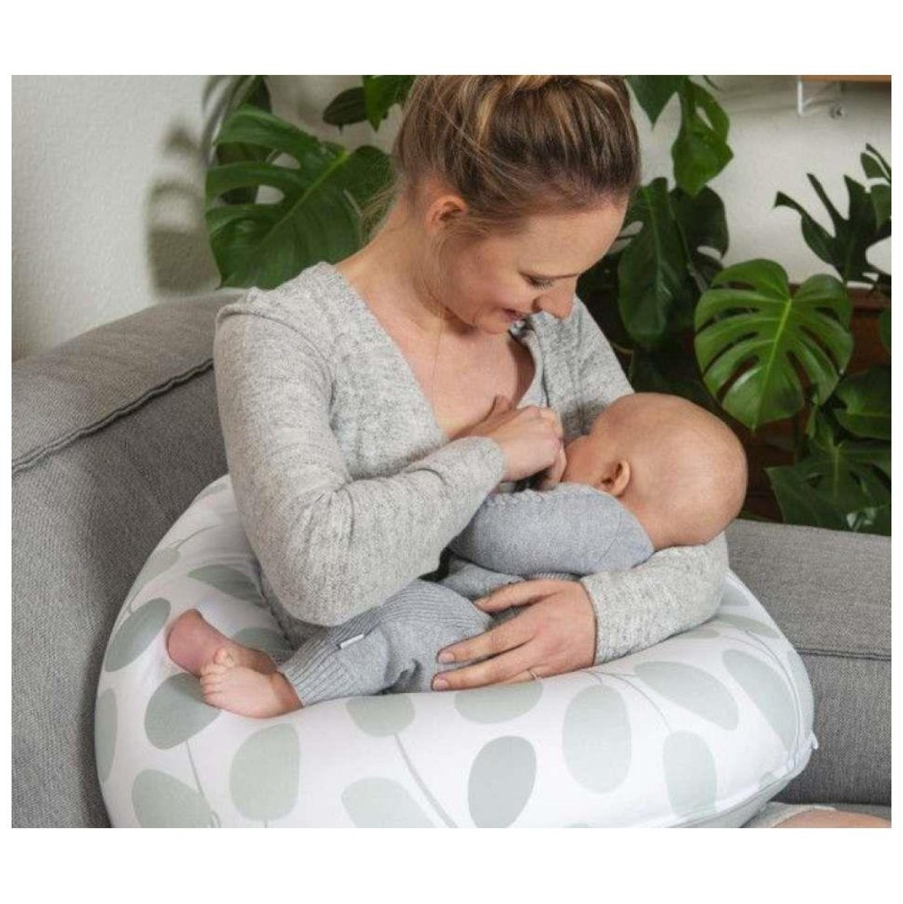 Materinska blazina BUDDY Leaves Aqua Green