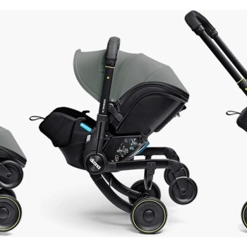Avtosedež in otroški voziček Doona X I-Size Slate Green