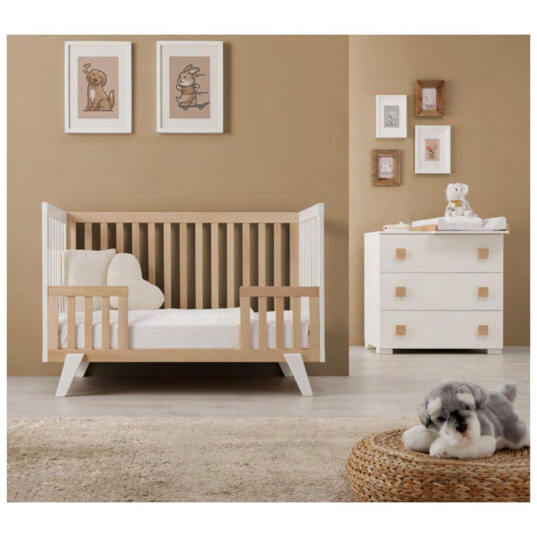 Dječji krevetić AMERICA White Natural Dječji krevetić AMERICA White Natural