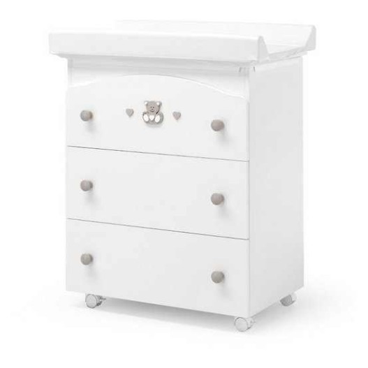 CHARLY White Tortora - komoda sa kadicom CHARLY White Tortora - komoda sa kadicom