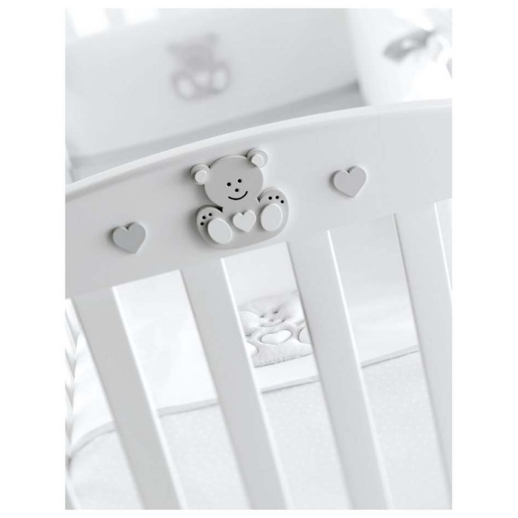 Drveni dječji krevet CHARLY White Grey Drveni dječji krevet CHARLY White Grey