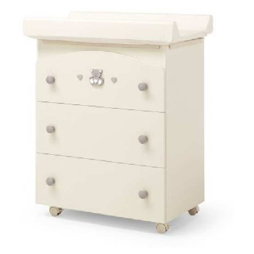 CHARLY Ivory - previjalna miza z banjico