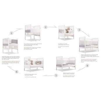 Otroška posteljica EVOLUTION White