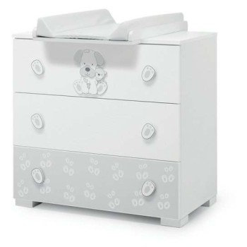 Komoda s prostorom za previjanje JACK Grey