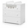 Predalnik komoda s prostorom za previjanje MOLLY White Tortora