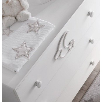 Komoda sa prostorom za presvlačenje MOON White