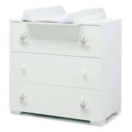 Komoda sa prostorom za presvlačenje TATO White Tortora