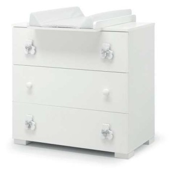 Komoda i prostor ta presvlačenje DUDU White Grey Komoda i prostor ta presvlačenje DUDU White Grey