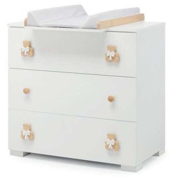 Komoda i prostor ta presvlačenje DUDU White Natur Komoda i prostor ta presvlačenje DUDU White Natur