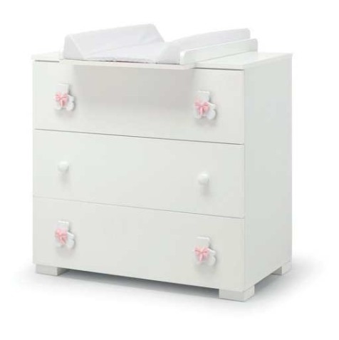 Komoda i prostor ta presvlačenje DUDU White Pink Komoda i prostor ta presvlačenje DUDU White Pink