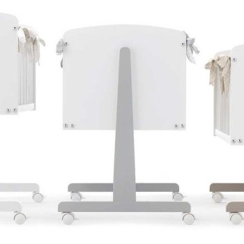 Obposteljna posteljica NINNA White s posteljnino