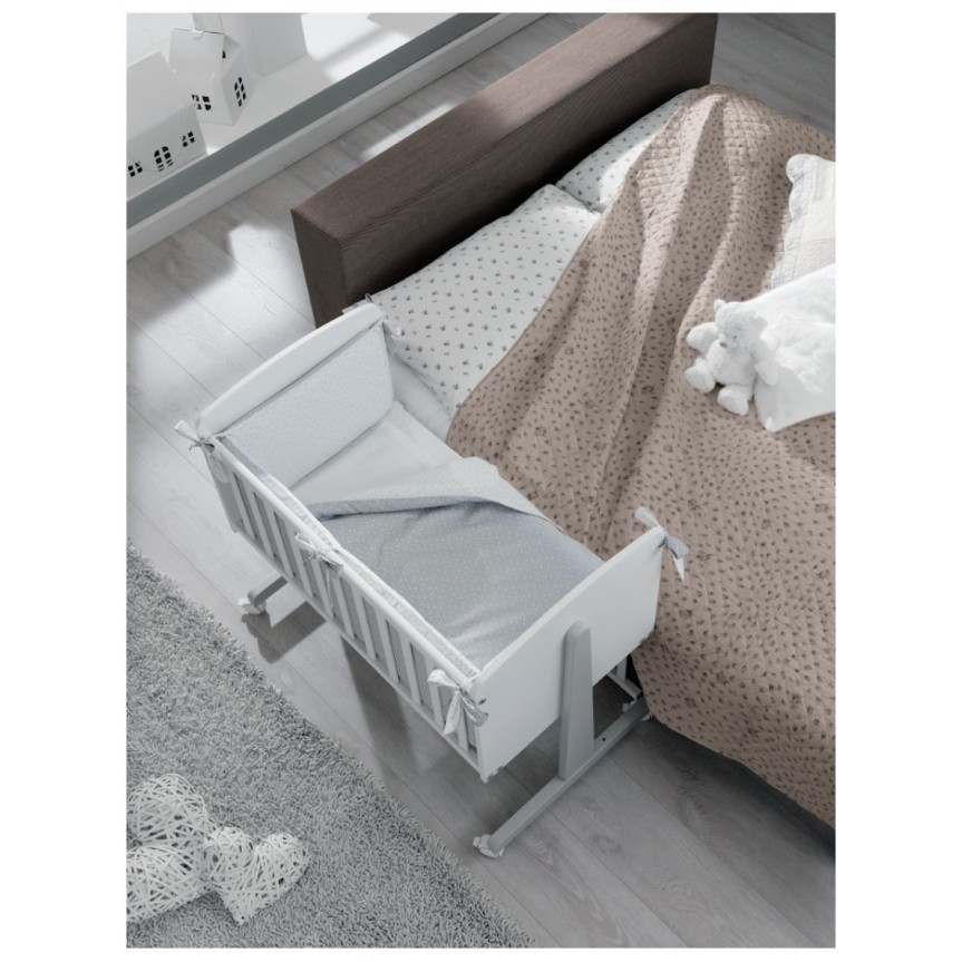 Obposteljna posteljica NINNA White s posteljnino Obposteljna posteljica NINNA White s posteljnino