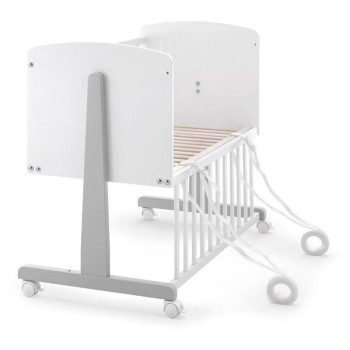 Obposteljna posteljica NINNA White Grey s posteljnino