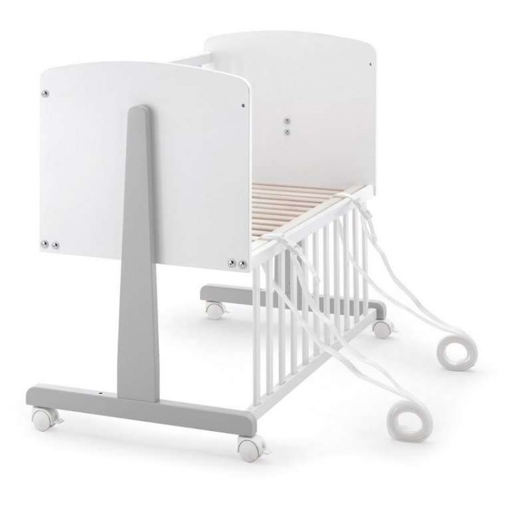 Obposteljna posteljica NINNA White Tortora s posteljnino