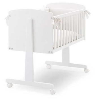 Obposteljna posteljica NINNA White s posteljnino