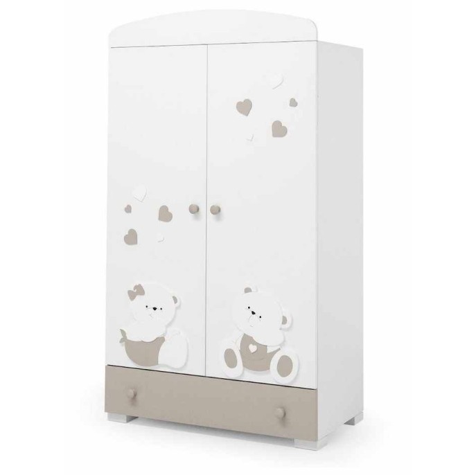 Otroška omara MIRTILLO White Tortora