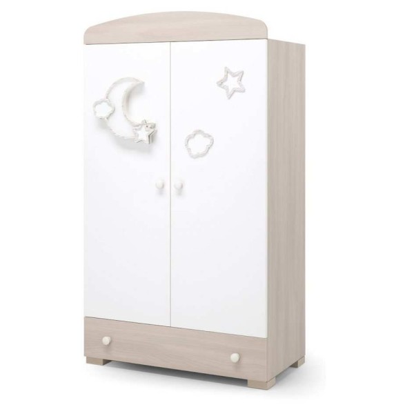 Dječji ormar MOON Tortora Sbiancato WIFI Dječji ormar MOON Tortora Sbiancato WIFI