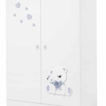 Dječji ormar TATO White Blue