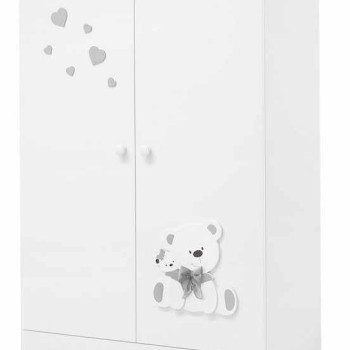 Otroška omara TATO White Grey