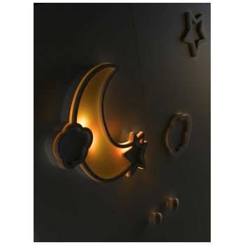 Dječji ormar MOON White