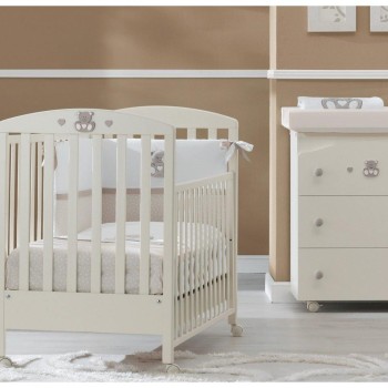 Lesena otroška postelja CHARLY Ivory