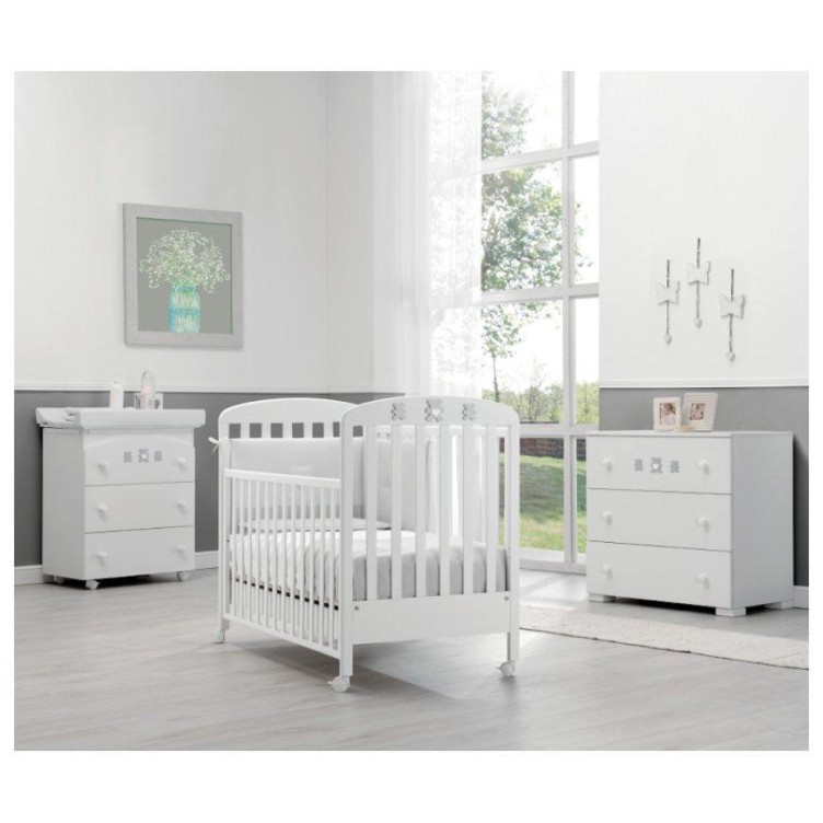 Dječji krevetič MOLLY White Grey Dječji krevetič MOLLY White Grey