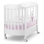 Ovalni dJečji krevetič TATO White Pink
