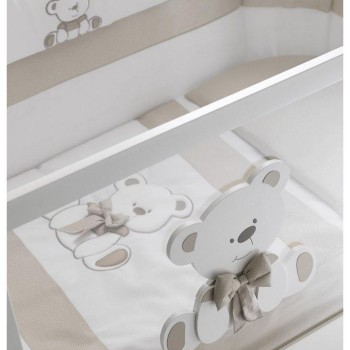 Ovalni dJečji krevetič TATO White Tortora