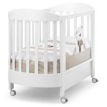 Ovalni dJečji krevetič TATO White Tortora