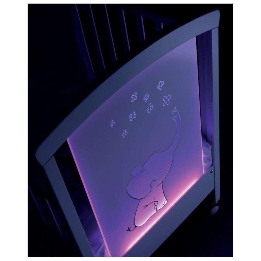 Lesena otroška posteljica ELLY LED