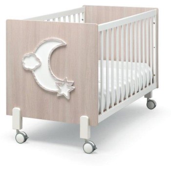 Otroška posteljica LITTLE MOON Tortora Sbiancato