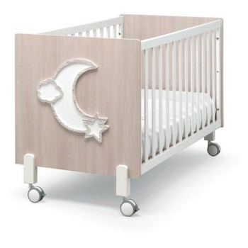 Otroška posteljica LITTLE MOON Tortora Sbiancato