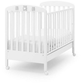 Lesena otroška posteljica MOLLY White Grey