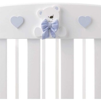 Drveni dječji krevetić TATINO White Blue