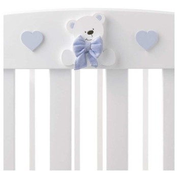 Lesena otroška posteljica TATINO White Blue Lesena otroška posteljica TATINO White Blue