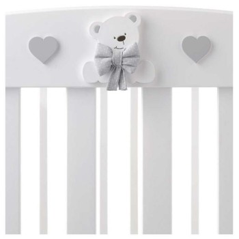 Lesena otroška posteljica TATINO White Grey Lesena otroška posteljica TATINO White Grey