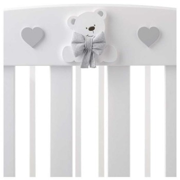 Lesena otroška posteljica TATINO White Grey